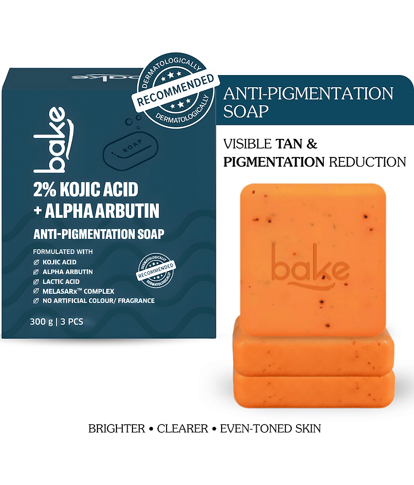 BAKE Exfoliating Soap for All Skin Type ( Pack of 3 )