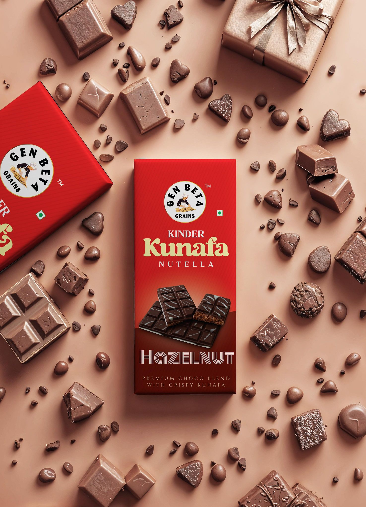 Kinder Kunafa Chocolate ( Nutella & Hazelnut Flavour) 70 G