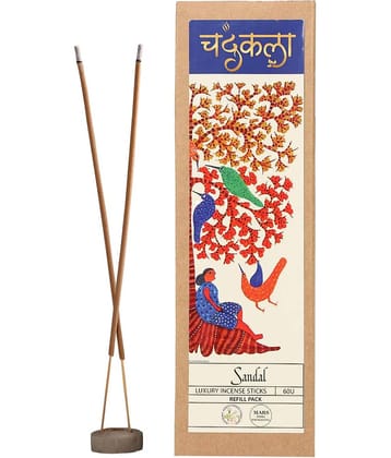 Chandrakala Incense Stick Pure Sandal 60 Pieces ( Pack of 1 )