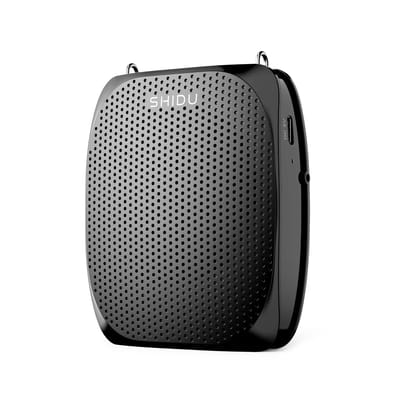 (Refurbished) Shidu S515 - Wired Portable Voice Amplifier with Bluetooth Support (Black)
