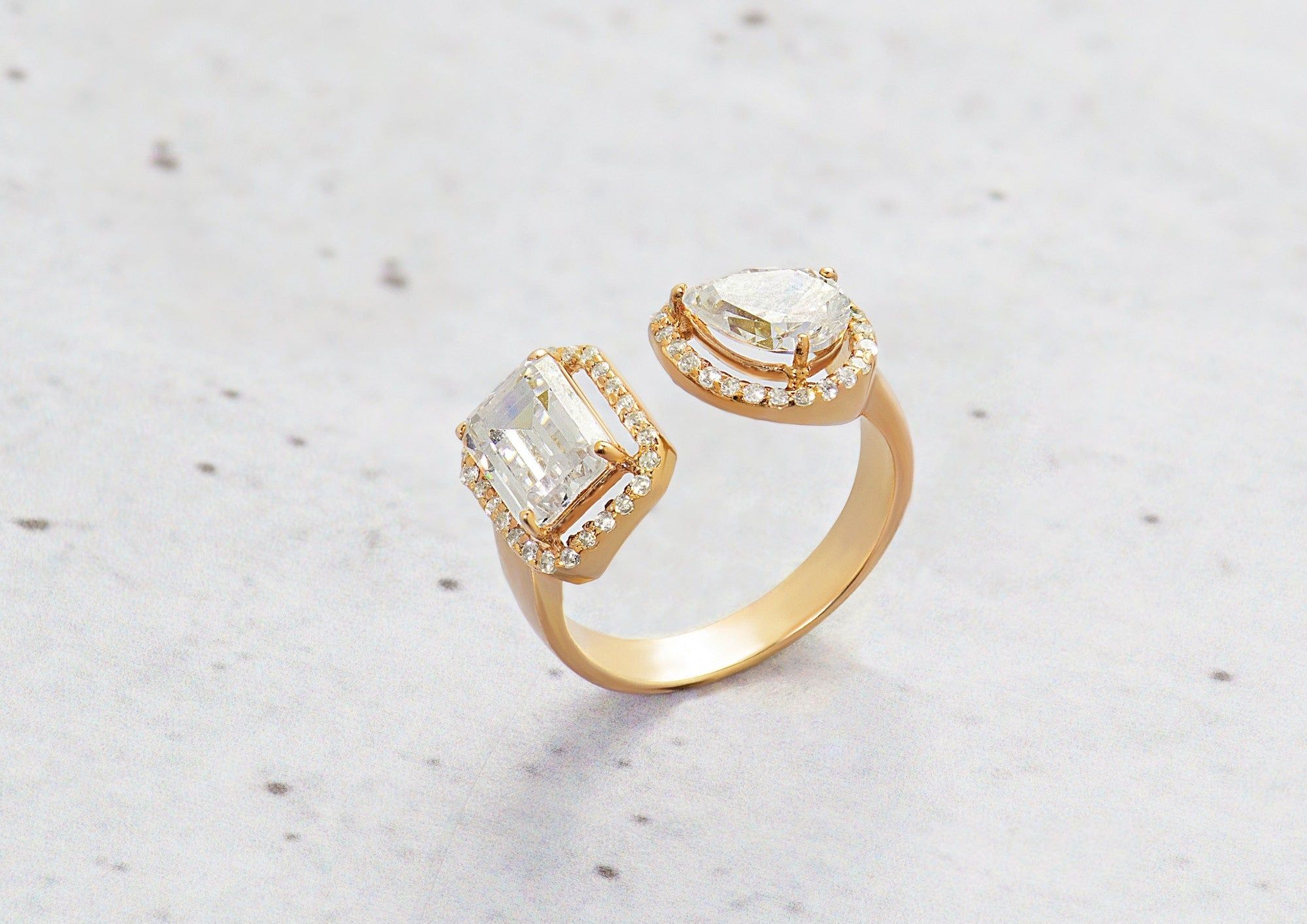 Two Masters Solitaire Ring