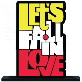 Homeberry Let'S Fall In Love - Table Decorative Miniature