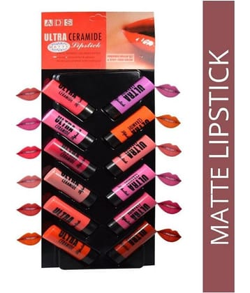 Lenon Ads Ultra Ceramide Lipstick Set of 12
