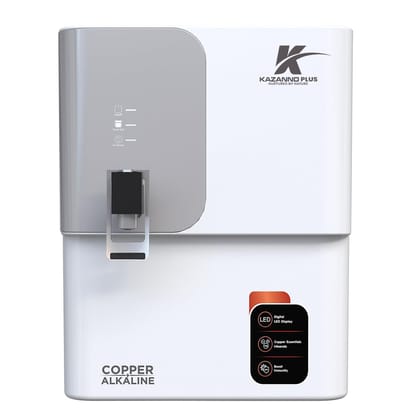 Kazanno Plus Alkaline Water Purifier | WHITE/SILVER 10 Litres