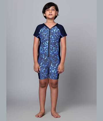 Vector X Boys Swimming Bodysuit ( Pack of 1 , Navy Blue )