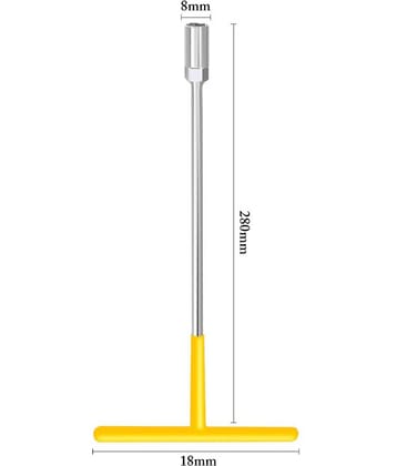 MK Super Stainless Steel T Type Spanners 8mm T Handle Wrench Single Pc
