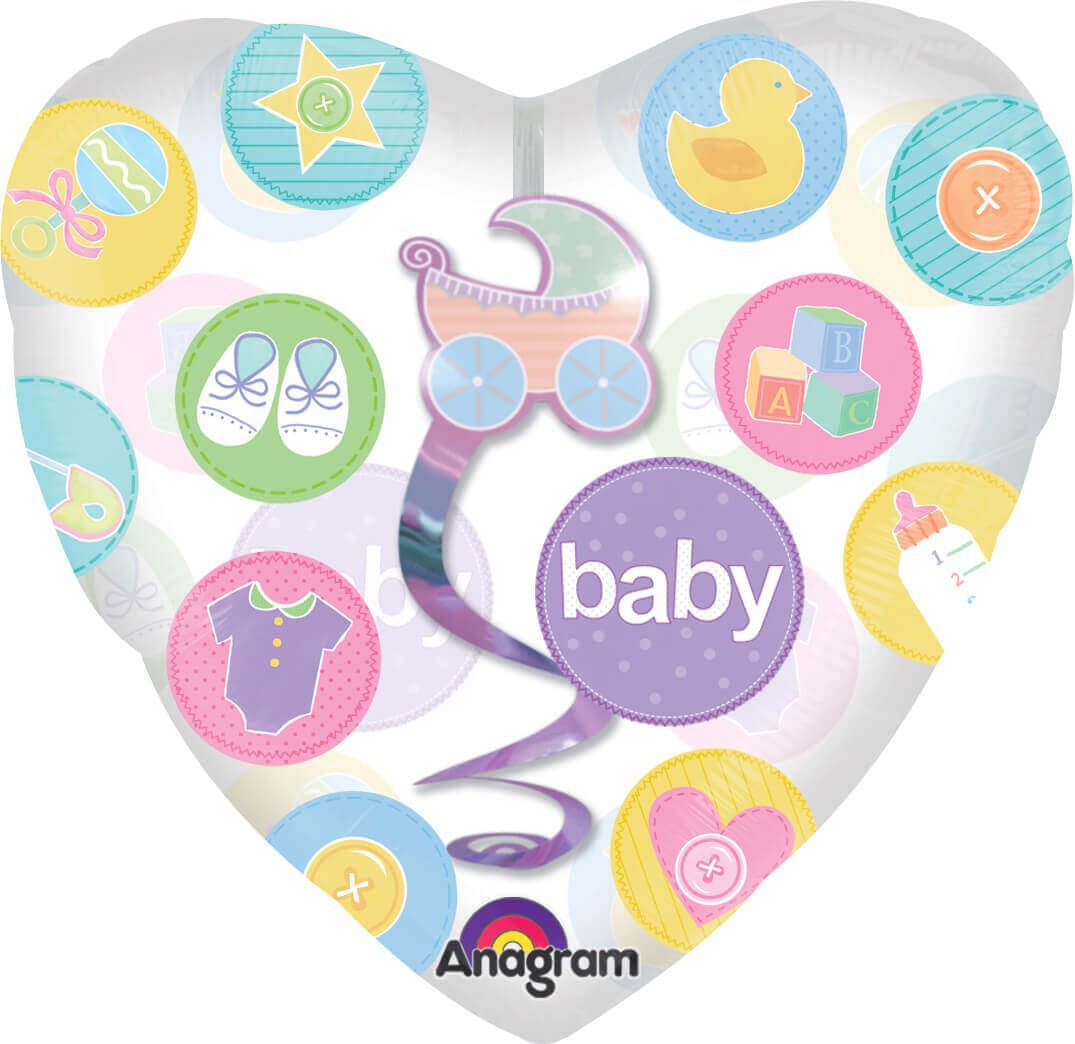 Wanna Party New Baby Dangler Balloons 32" P70