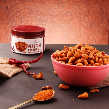 Loyka Peri Peri Cashew (250g) | Spicy Roasted Cashews | Healthy Snacking
