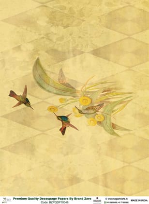 Brand Zero Premium Quality Decoupage Paper Pack of Two - Design Code: BZPQDP10048