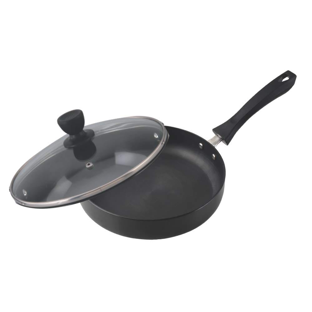 Induction Base Hard Anodized Fry Pan, 24 cm (Induction and Gas Stove Compatible)