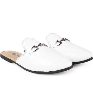 YUVRATO BAXI Mules White Casual Shoes