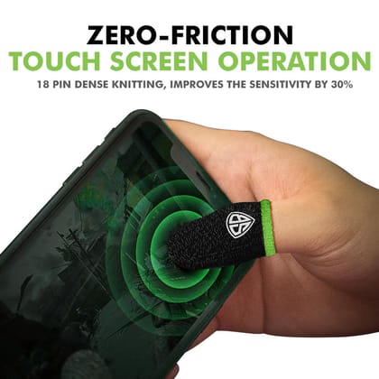 SpinBot Carbon Fiber Finger & Thumb Sleeves for PUBG, BGMI,Free Fire,etc. SpinBot Carbon Fiber Finger & Thumb Sleeves for PUBG, BGMI,Free Fire,etc. - Pack of 2