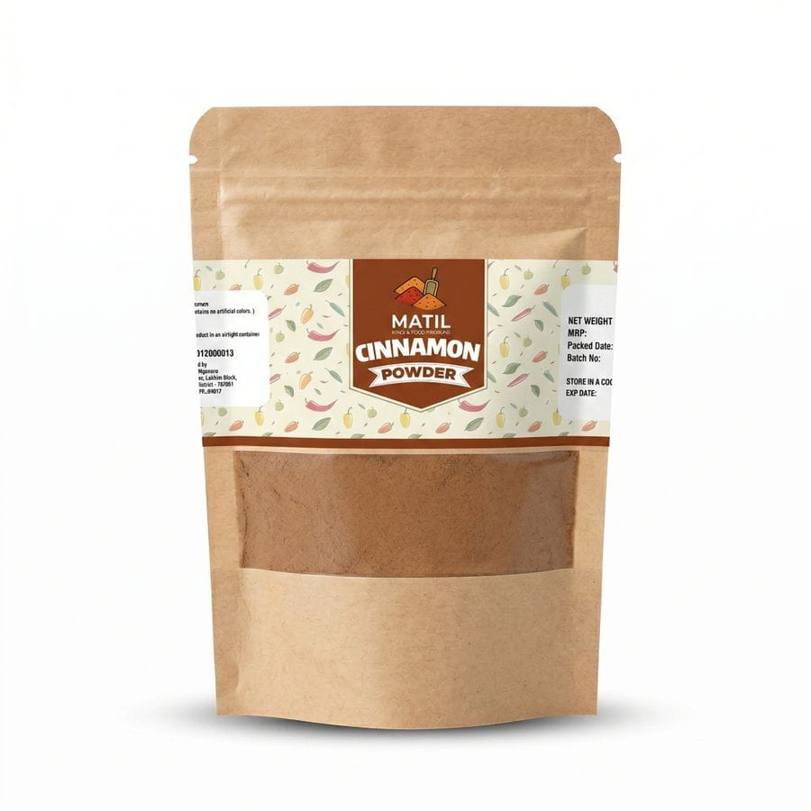 MATIL CINNAMON POWDER - 50 gm - One stand-up zipper pouch