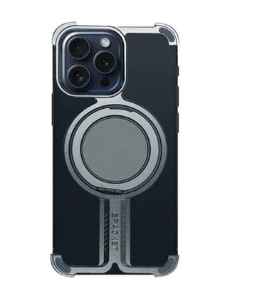 Shockproof Aluminum Frameless Ring iPhone Metal Case iPhone  15 PRO