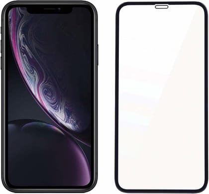 PLUGTECH Advanced Tempered Glass With Anti-Explosion 9H Hardness Edge-To-Edge Coverage Screen Guard for iPhone XR