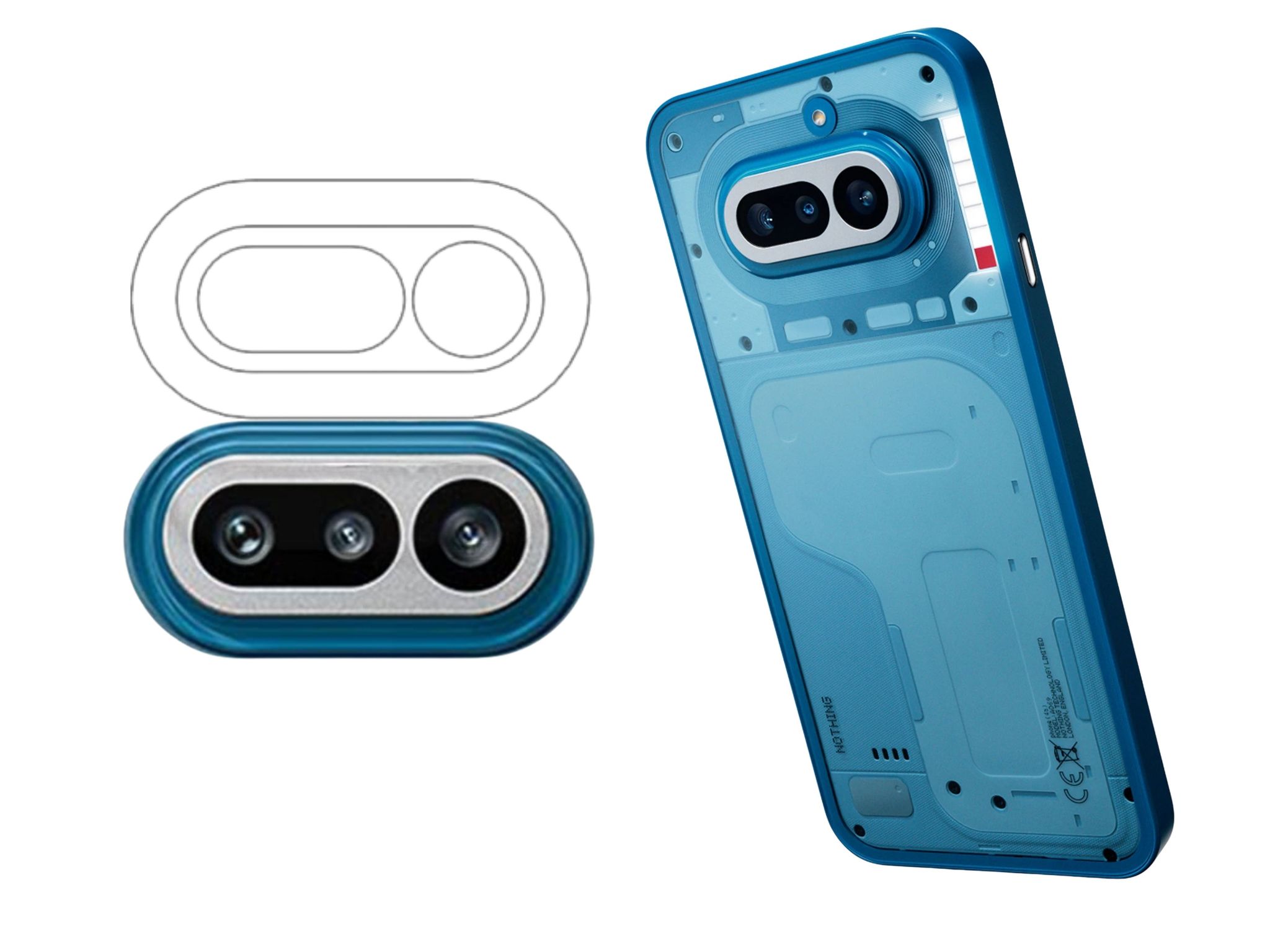 ISAAK Back Camera Lens Protector compatible for Nothing 4a (Pack of 2)