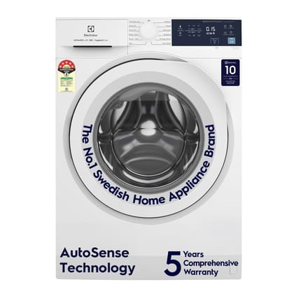 Electrolux 8kg 5 Star Front Load Washing Machine, AutoSense Technology, Full Load Vapour Wash, Hygienic Care, EcoInverter Motor, UltimateCare 300, EWF8024D3WB, White Electrolux 8kg 5 Star Front Load Washing Machine, AutoSense Technology, Full Load Vapour