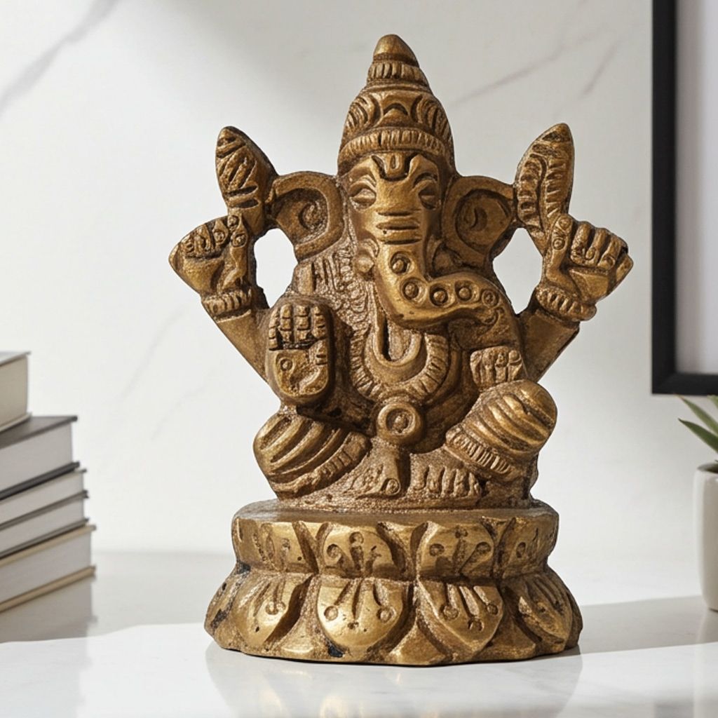 Brass Showpiece Ganesh Ji (BSMAS1003 G)