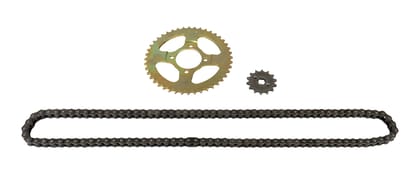 Hero Genuine Chain Sprocket Kit for Old Passion | High Carbon Steel | Maximum Power Transfer | OEM Fit | Durable Construction | Smooth Drivetrain Performance - 20K410S