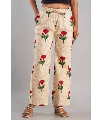 MAUKA - Beige Rayon Women's Palazzo ( Pack of 1 )