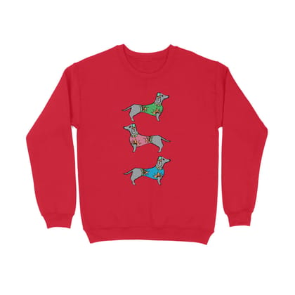 Sweatshirt (Men) - Three Dachshunds (8 Colours)