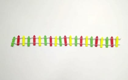 Handmade MDF and Wire Fence for Decoration - 3.0cm*30.0cm Handmade MDF and Wire Fence for Decoration - 3.0cm*30.0cm