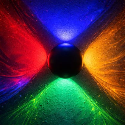 SPARKWORLD 4-Way RGB Multicolor LED Wall Light Remote & DMX Controlled, IP65 Waterproof | Size: 5X5 cm SPARKWORLD 4-Way RGB Multicolor LED Wall Light Remote & DMX Controlled, IP65 Waterproof | Size: 5X5 cm