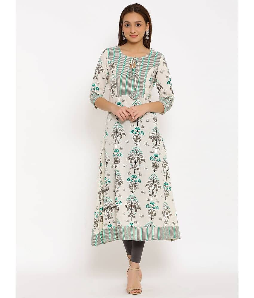 NeshamaKurti - Multicoloured Cotton Women's A-line Kurti ( Pack of 1 )