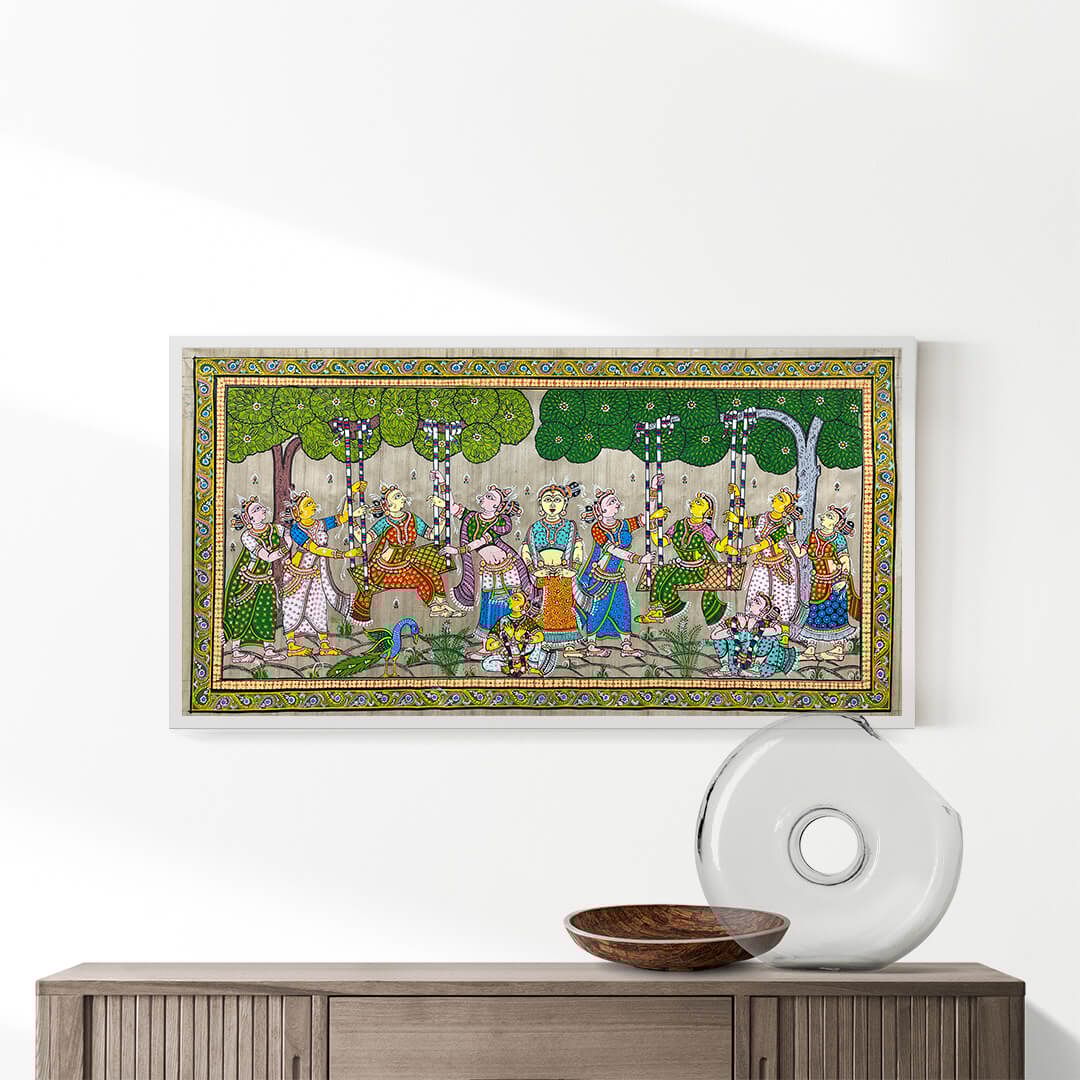 Raja Doli Patta Tussar Painting