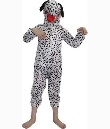 Kaku Fancy Dresses Dog Pet Animal Costume For Kids - Black & White, 3 - 4 Years | Animal Fancy Dress For Boys & Girls