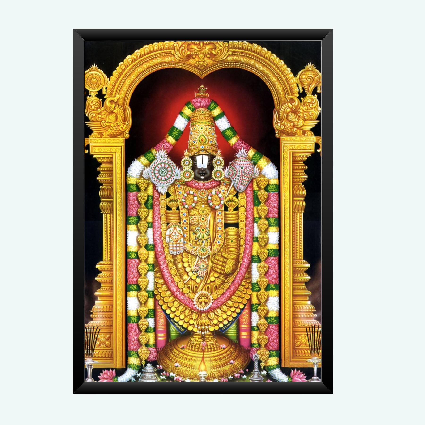 NOKKES tirupati blalaji Venkateswara tirupati blalaji Photo Frames Religious Photo frame 5X7 Inch Photo Frame_AQW48