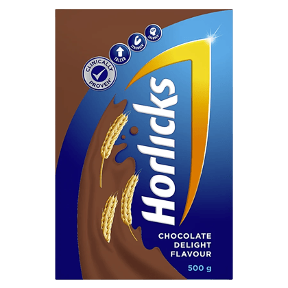 Horlicks Health & Nutrition Drink - Chocolate Flavour, 500 G Carton