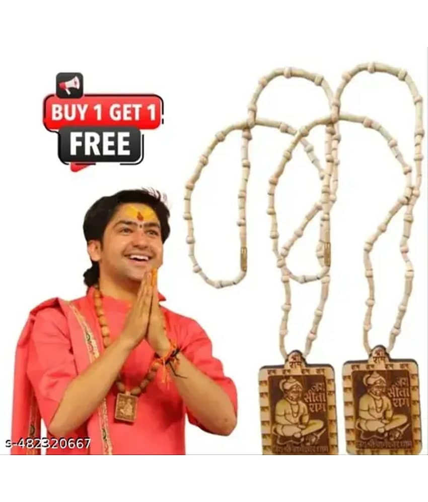DvR ClicK Tulsi Mala WITH Hanuman Pendant ( Pack of 1 )