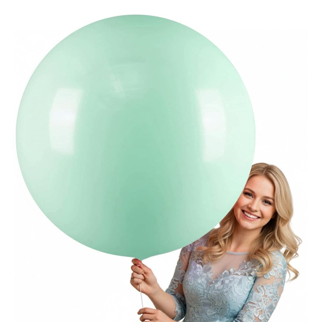 Macaron Sea Green bladder Latex/ Rubber Balloon&nbsp;- Helium Quality - 36 inches - 1PC