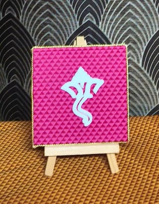 Hand made ganpati symbol fridge magnets with stand