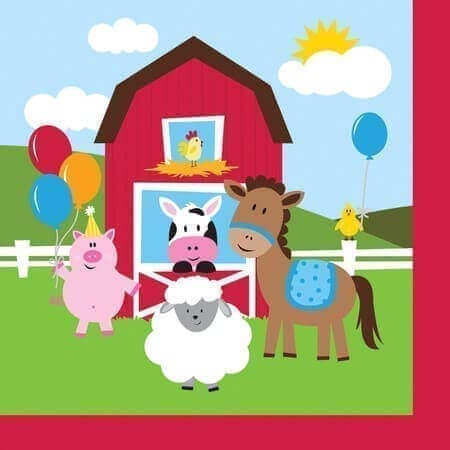 Wanna Party Farmhouse Fun Party Lunch NaPkins - 18CT
