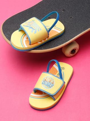 ONYC Surfing Yellow Sliders for Kids (Unisex) ONYC Surfing Yellow Sliders for Kids (Unisex)