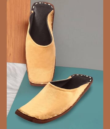 Anjaneya Creations Beige Men's Mule