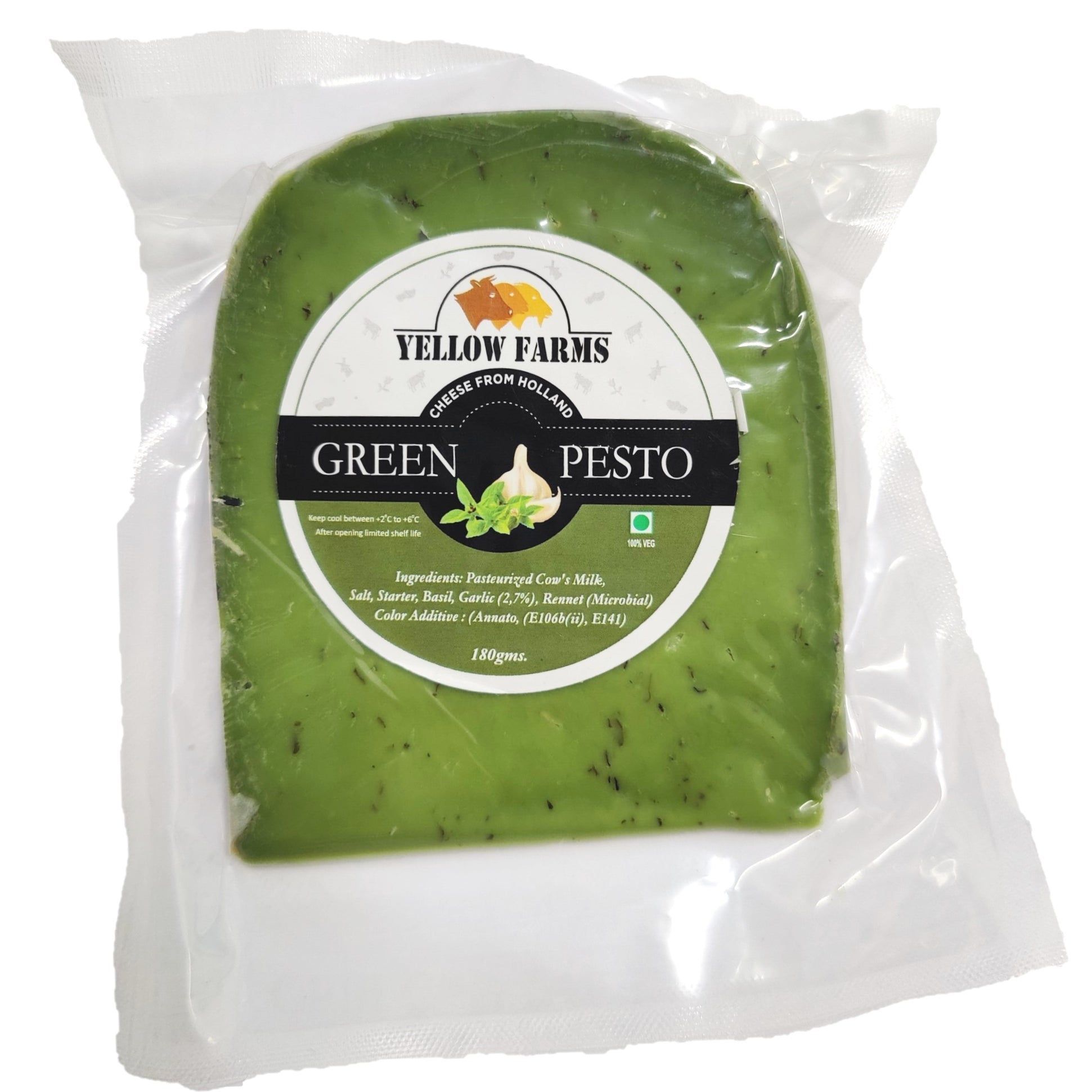 Yellow Farms Gouda Cheese with Green Pesto 180g