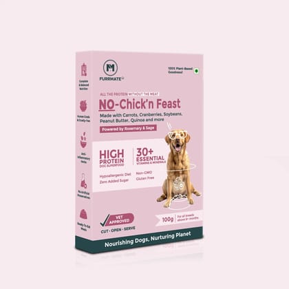 FURRMATE NO-Chick'n Vet-Approved, Plant Based, Dog Superfood FURRMATE NO-Chick'n Vet-Approved, Plant Based, Dog Superfood