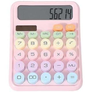 Patel Candy-Colored Electronic Desktop Calculators with 12Digit Large LCD Display Colorful Caluclator Basic  Calculator (12 Digit)