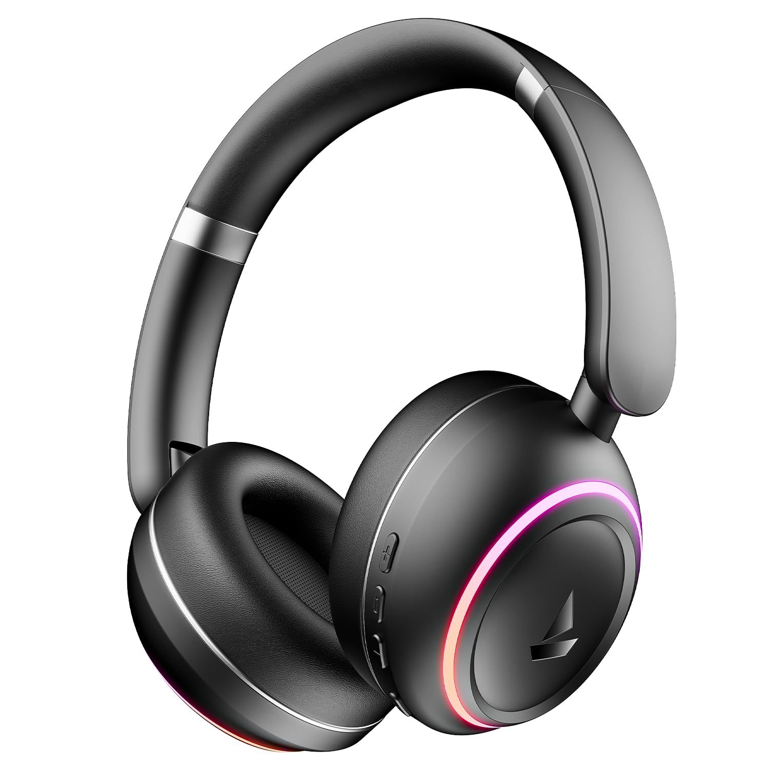 boAt Rockerz 480, RGB LEDs,6 Light Modes, 40mm Drivers,Beast Mode, 60H Battery, ENx Tech, App Support, Bluetooth Headphones, Wireless Over Ear Headphone with Mic (Black Sabre) boAt Rockerz 480, RGB LEDs,6 Light Modes, 40mm Drivers,Beast Mode, 60H Battery