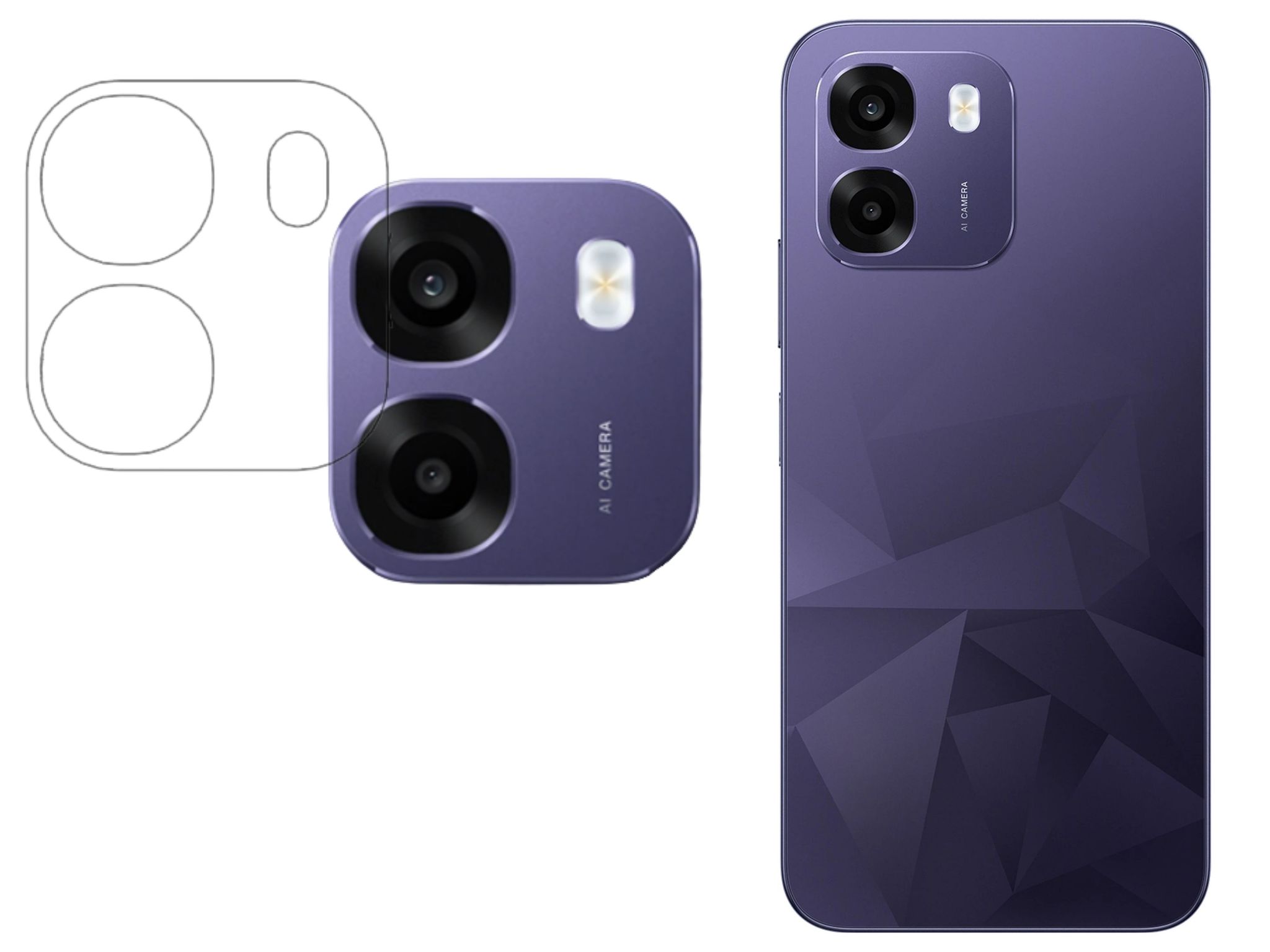ISAAK Back Camera Lens Protector compatible for OPPO K14 5G (Pack of 1)