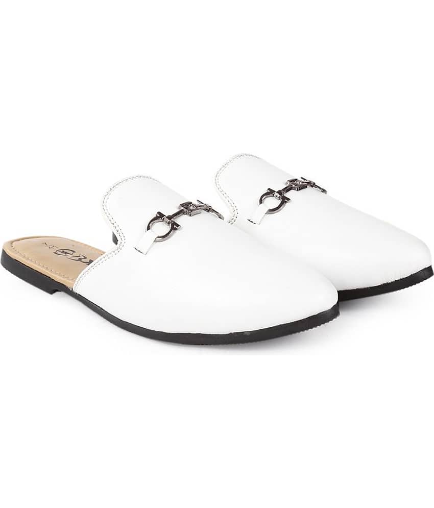 BXXY Mules White Casual Shoes