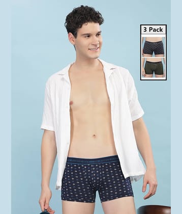 Force NXT Pack of 3 Cotton Trunks For Men's ( Multicolor )