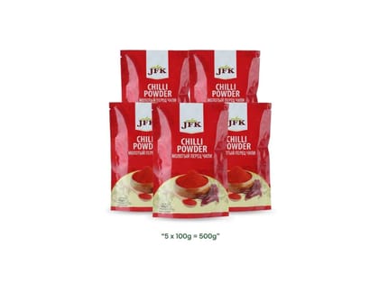 JFK Lal Mirch Powder - pack of 5, 5 x 100g