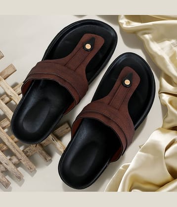 Chappal Wala Brown Men's Thong Flip Flop