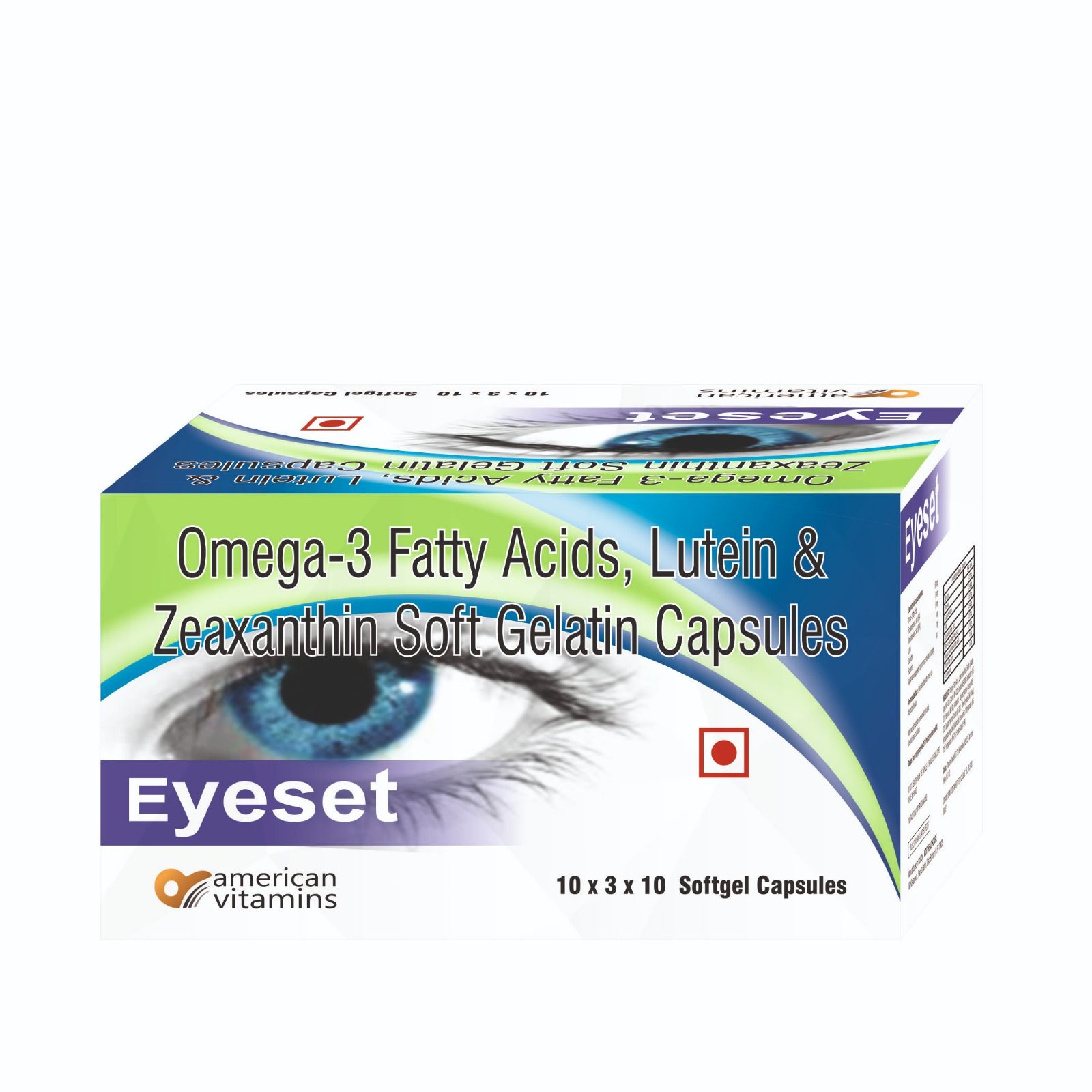 Eyeset Capsule Omega-3 Fatty Acids, Lutein & Zeaxanthin Soft Gelatin Capsules For Healthy Heart/Eye/Skin/Brain