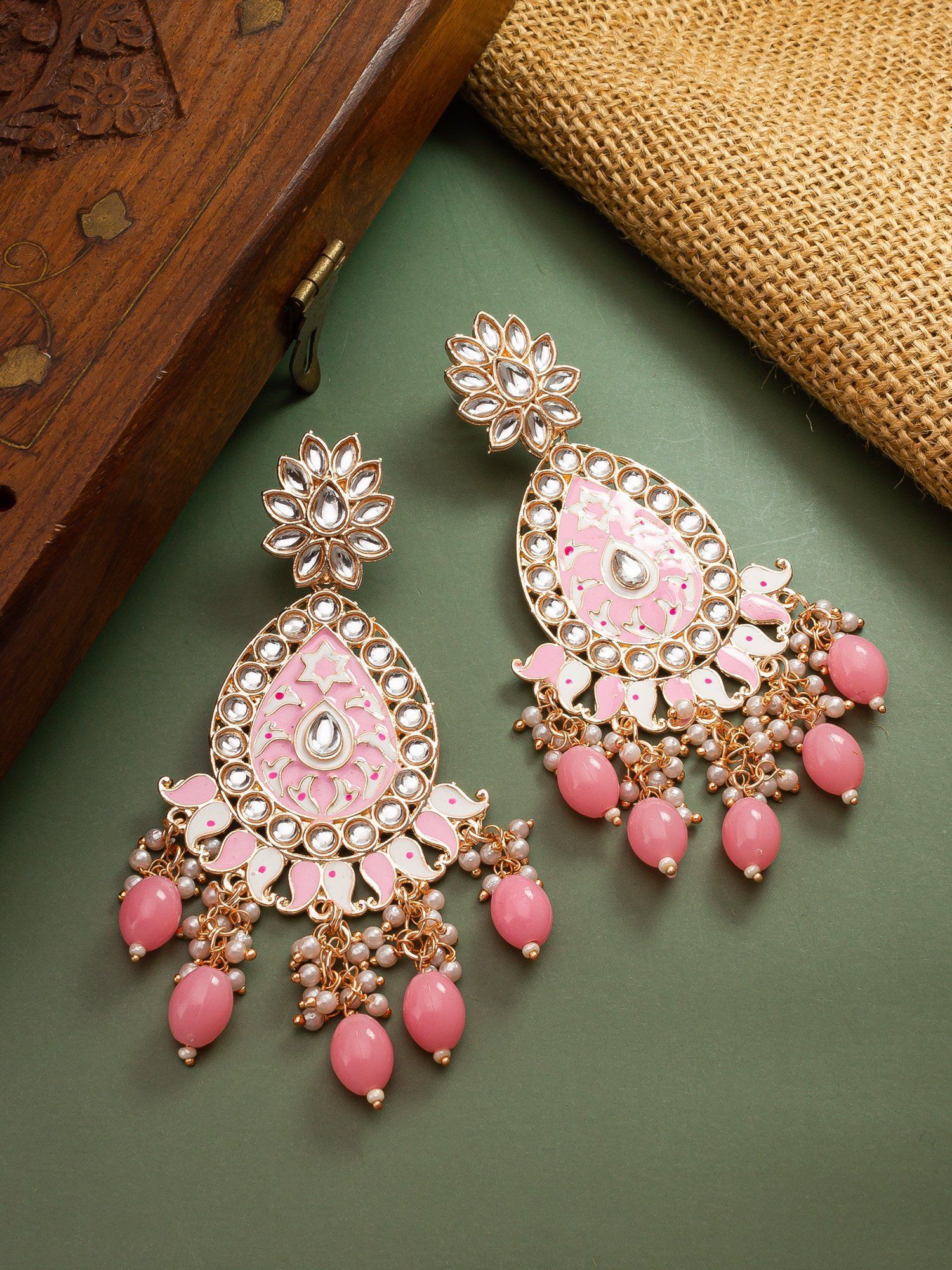 Morison Golden Teardrop Earrings Classic Design with Timeless Appeal
