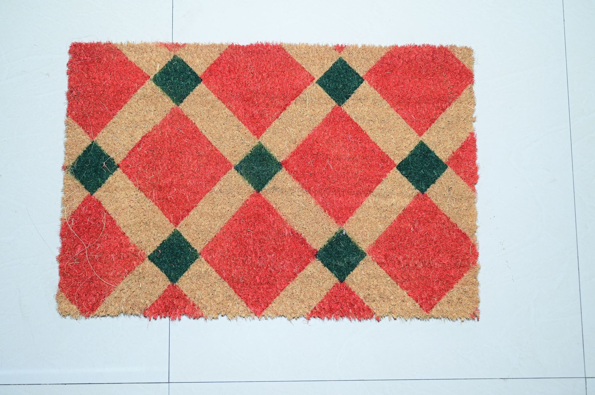 Red Green Colour Door Mat("14","24")